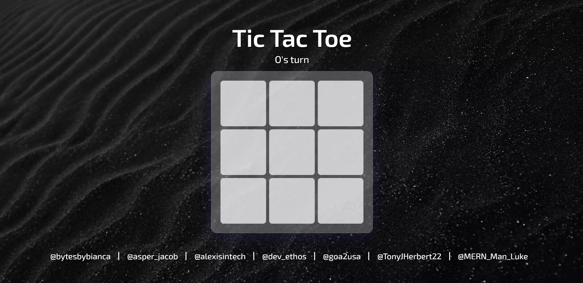 A 2-player tic-tac-toe game with win and draw validation (local only for now).